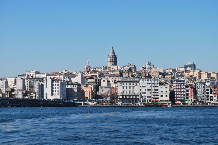 Galata Tower and the Karaköy area of Istanbul, Turkey