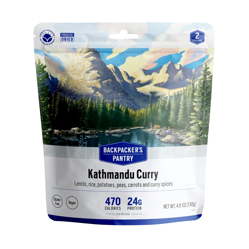 Kathmandu Curry dog food by Backpacker's Pantry, featuring a flavorful blend for adventurous canine meals.