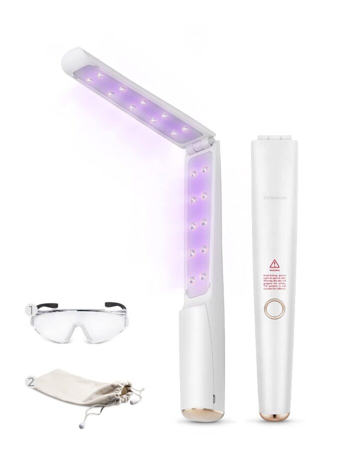 Sunglasses showcasing the Knizen UV Light Sanitizer Wand.