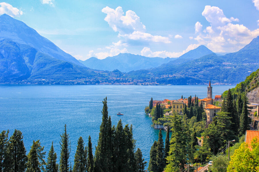 Varenna, lake Como, panoramic view