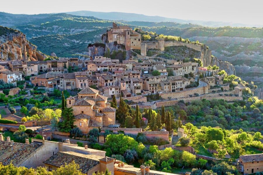 medieval town panorama