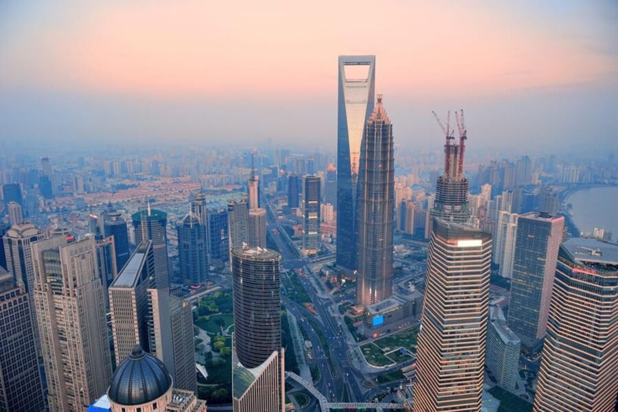modern urban skyline