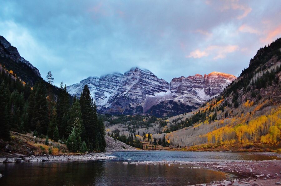 mountain landscape evening