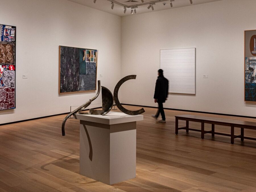 View of 'The Art of the American Dream' exhibition installation at the National Gallery of Art, Washington DC,