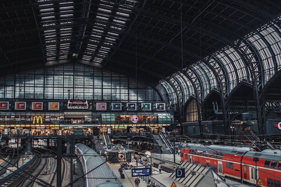 Photography of Train Station Inside Building