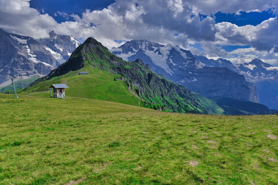 Landscape of Swiss Alps in Summer