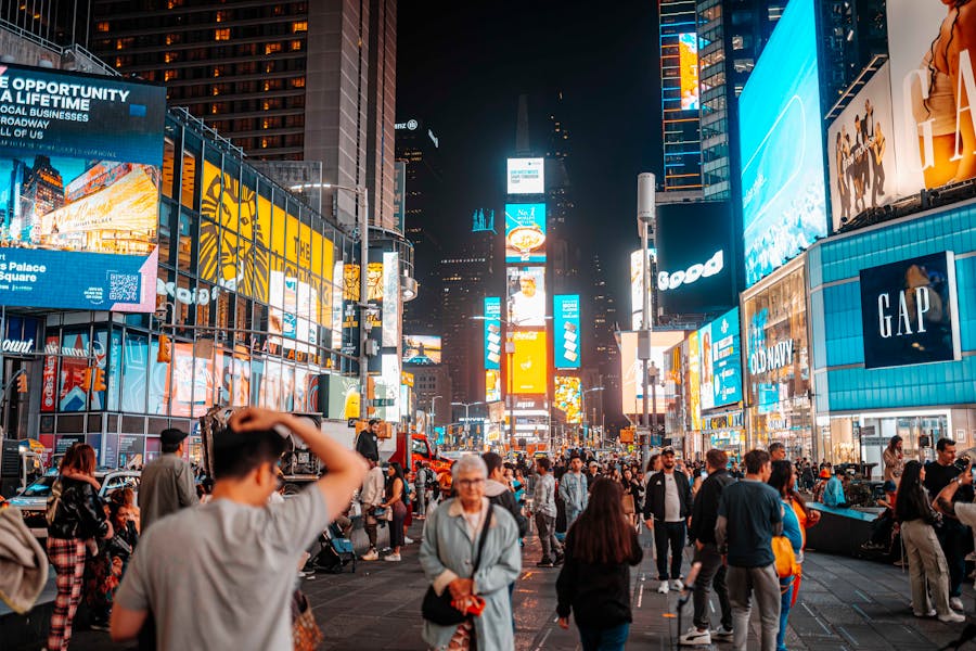 People at the Times Square 
