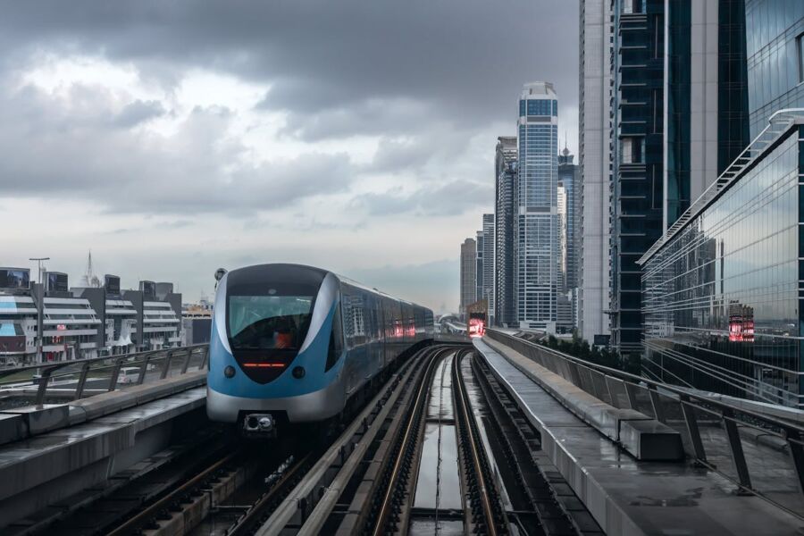 Metro Train in Dubai