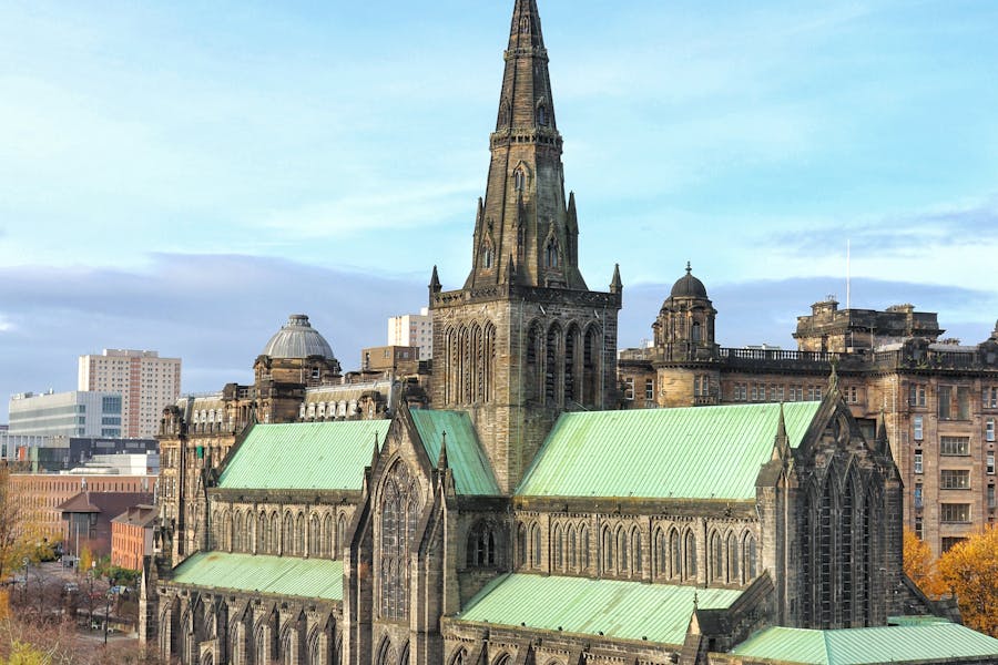 Glasgow Cathedral Under Blue Sky