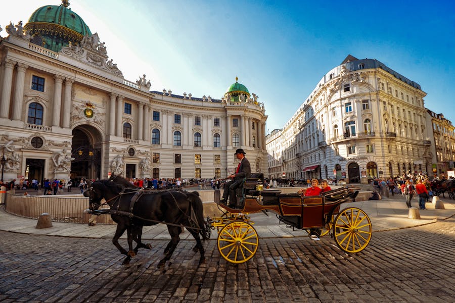 Horse Carriage by Hofburg in Vienna