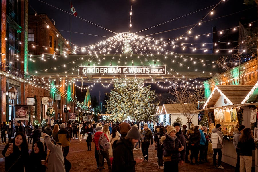 A Set of Hanging Lights in Distillery District