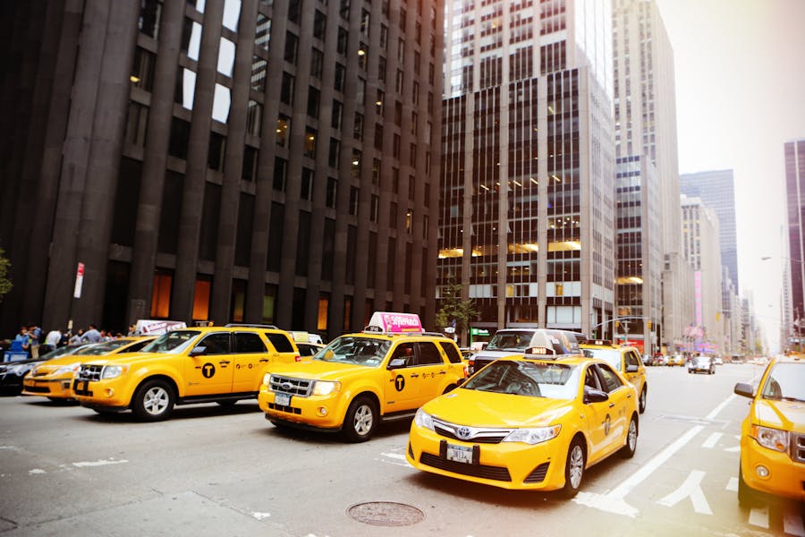 NYC Yellow Vehicles at the Street
