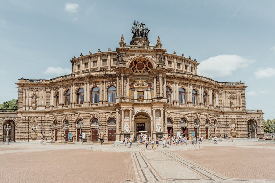 The Semperoper Building, Dresden, Germany