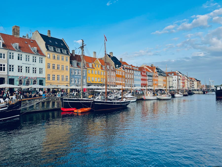 Colorful Nyhavn Harbor in Copenhagen, Denmark
