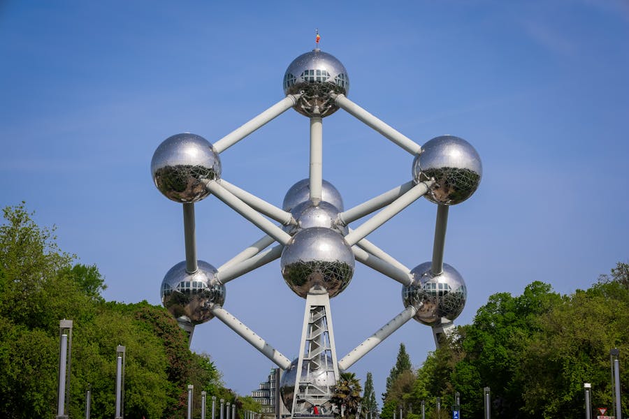 Atomium Landmark in Brussels, Belgium