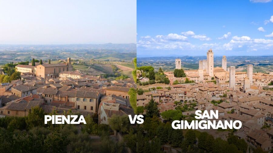 pienza vs san gimignano