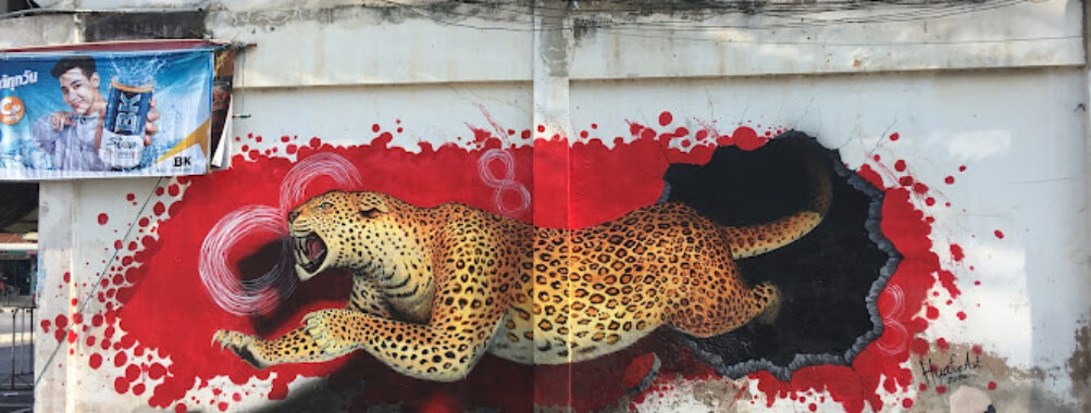 Street art Phitsanulok (tiger tunnel)