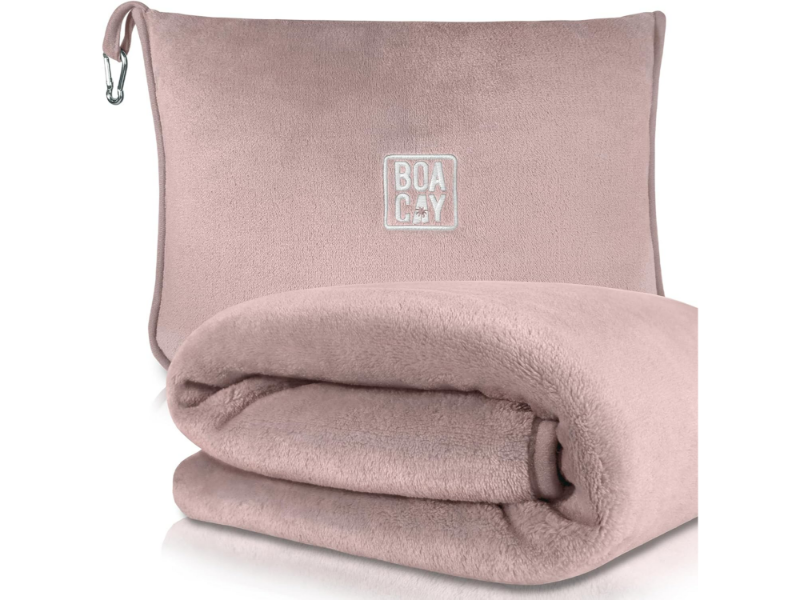 BOACAY Travel Blanket & Pillow