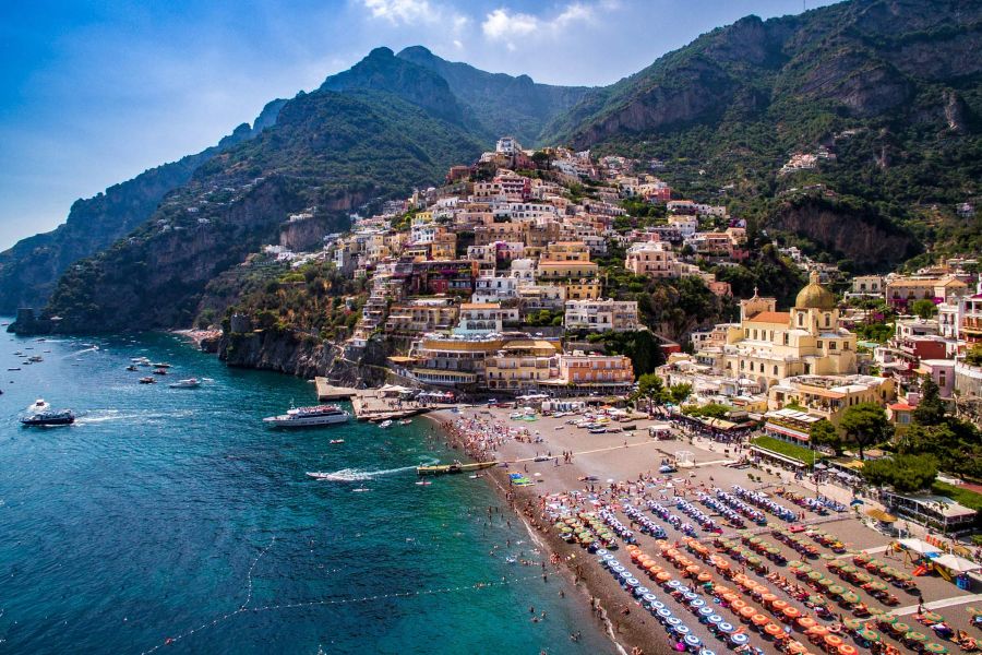 Positano's Spiaggia Grande and Fornillo