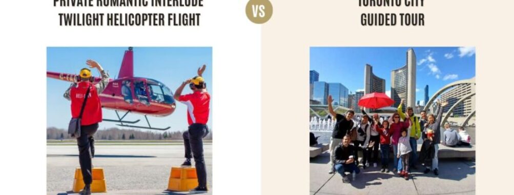Private Romantic Interlude Twilight Helicopter Flight vs Toronto City Guided Tour: Which Tour Is Better?