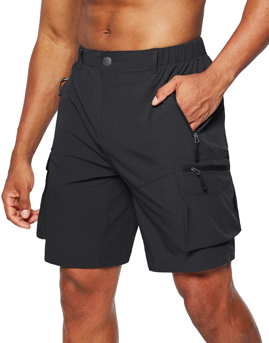 Pudolla Men's Hiking Cargo Shorts