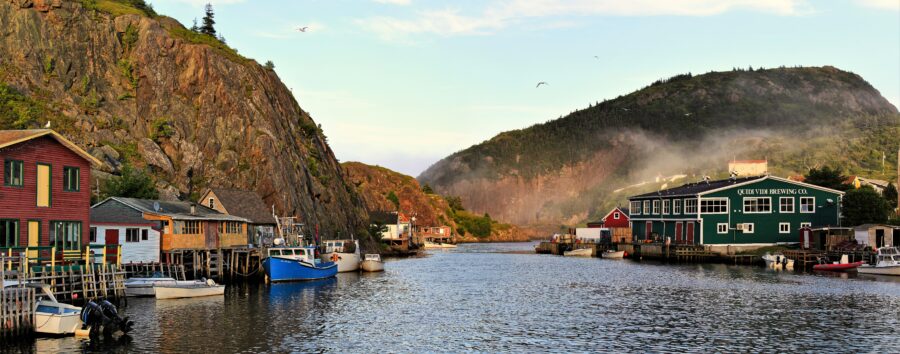 quidi vidi village st johns newfoundland panorama