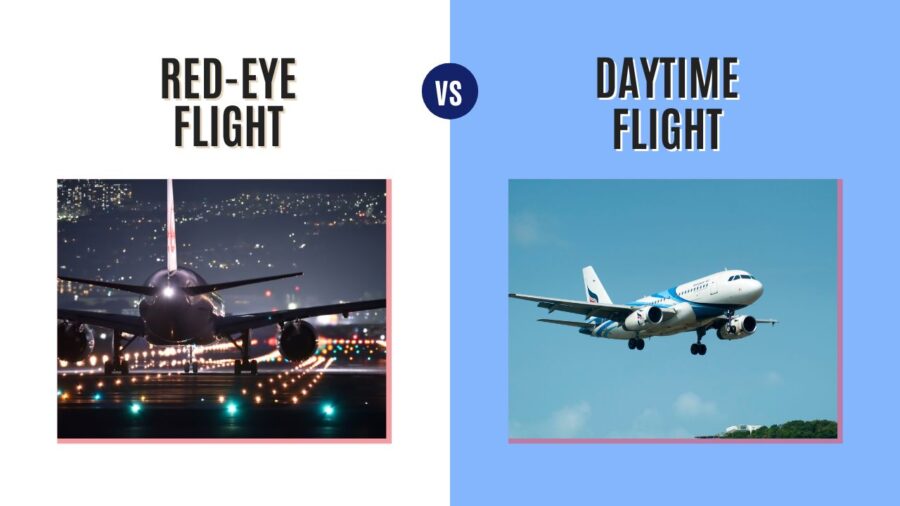 red eye flight vs daytime flight