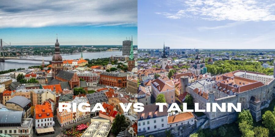 riga tallinn aerial view