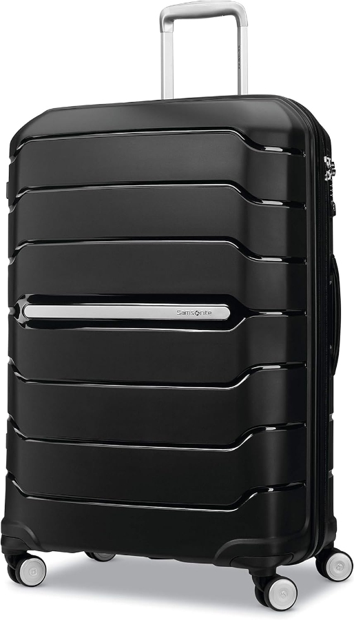 Samsonite Freeform Large Checked Luggage a spacious checked suitcase, designed for easy maneuverability and modern travel needs.