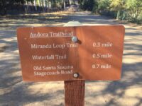Trailer mark at Santa Susana Pass State Historic Park