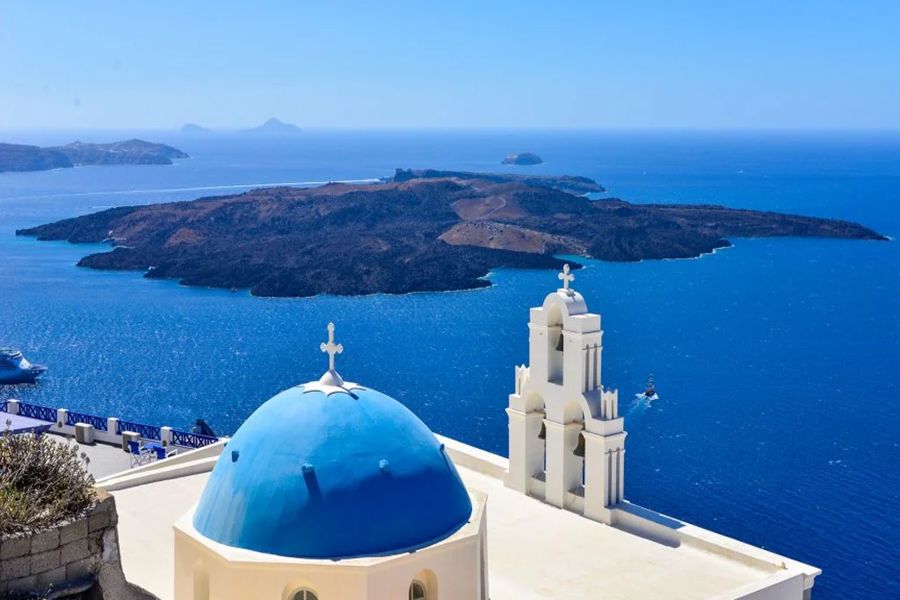 santorini sea view