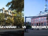 Savannah vs Brunswick diffrences, showing the key differences between georgia's historic coastal cities
