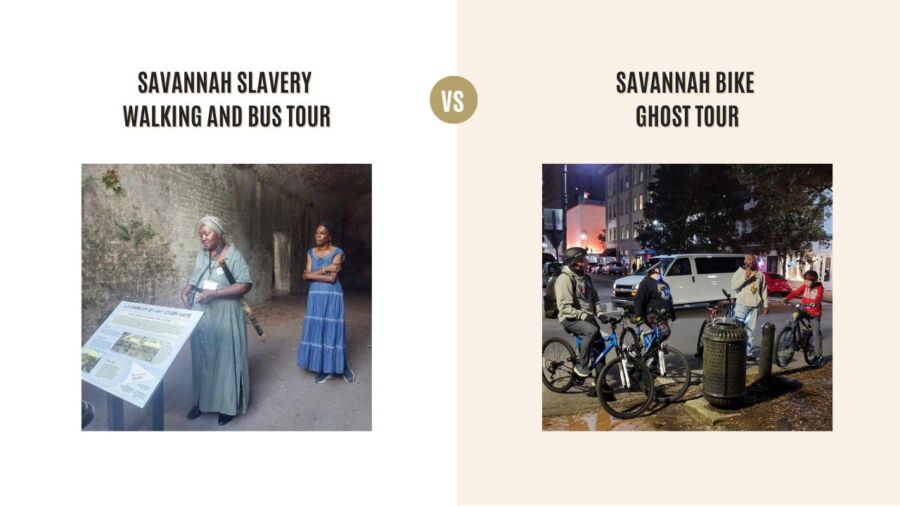 Savannah Slavery Walking and Bus Tour vs Savannah Bike Ghost Tour: Which Tour Is Better?