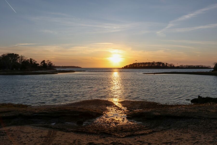 serene coastal sunset