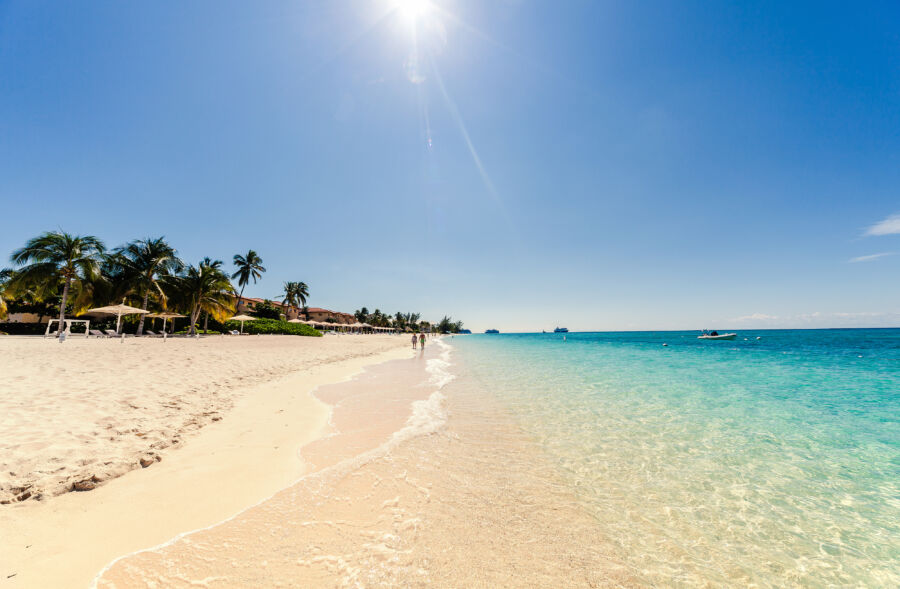 Seven miles beach on Grand Cayman