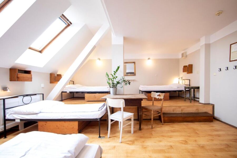 Room interior of the 
Sir Toby's Hostel in Prague