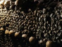 Skulls at the catacombs in Paris