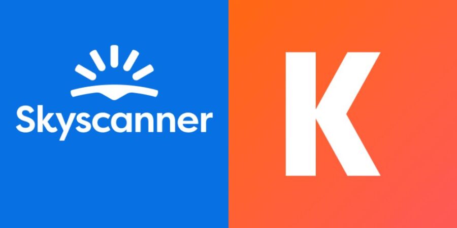 skyscanner kayak logos