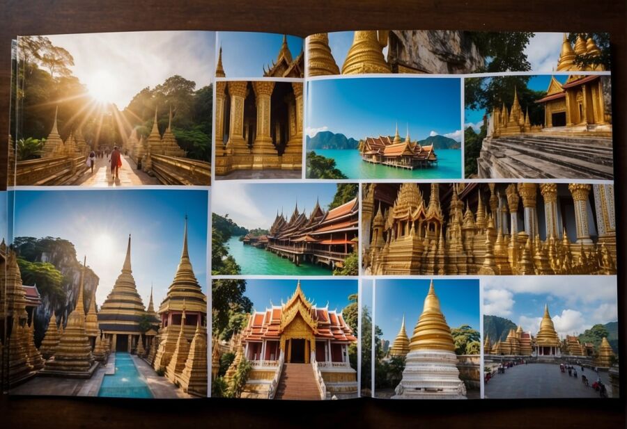 southeast asia temple collage