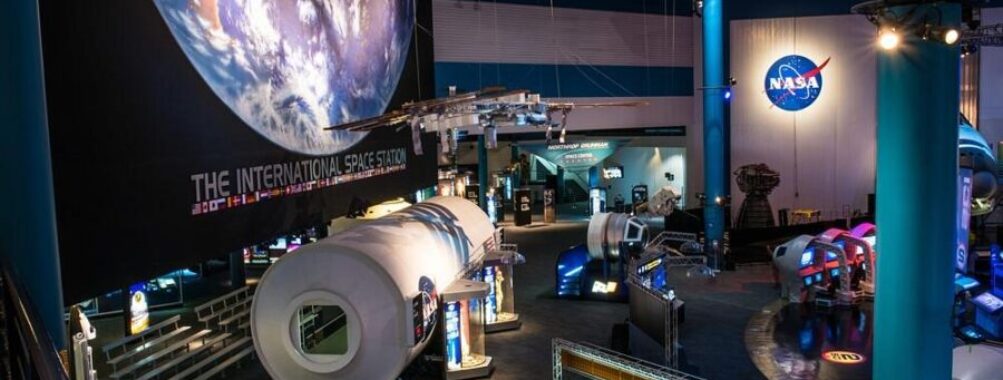 International Space Station in Space Center Houston