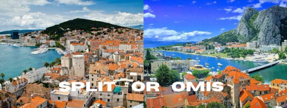 Stunning coastal towns Split and Omiš in Croatia showcasing vibrant landscapes and rich history.