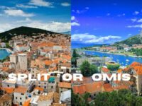 Stunning coastal towns Split and Omiš in Croatia showcasing vibrant landscapes and rich history.