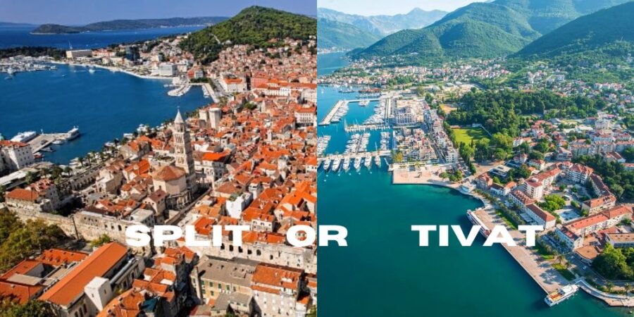 split or tivat aerial view