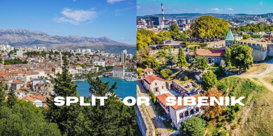 split sibenik aerial views