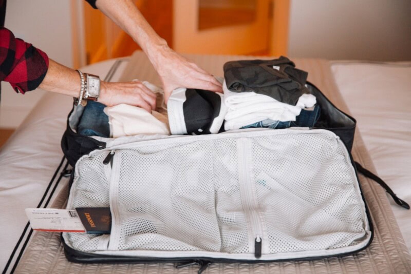 suitcase packing travel