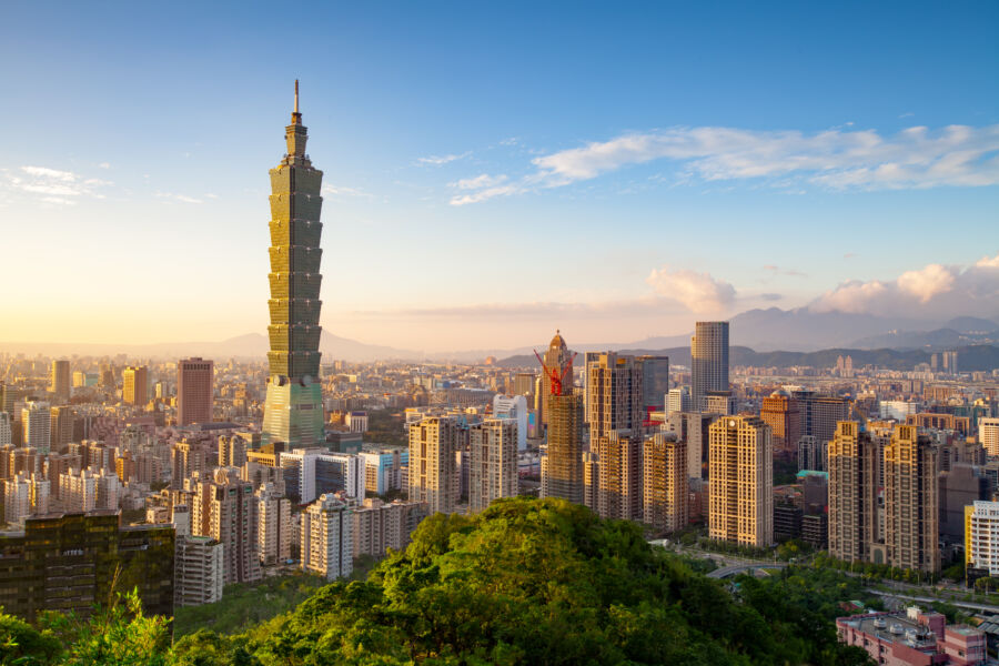Panoramic view of Taipei, Taiwan, showcasing its skyline and cityscape
