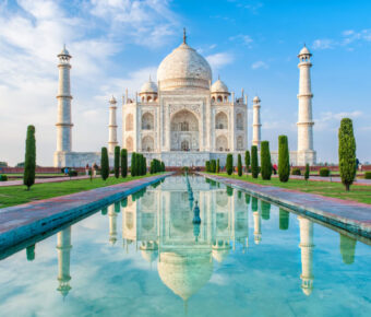 Amazing view on the Taj Mahal