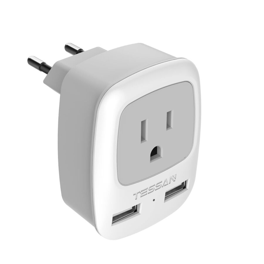 TESSAN European Travel Plug Adapter