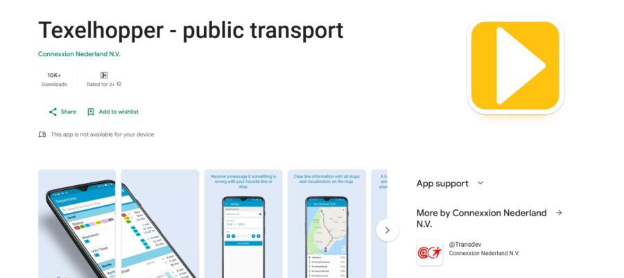 Texelhopper app displayed in the Apple App Store, featuring a colorful icon and user-friendly interface.
