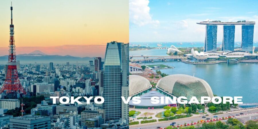 tokyo singapore cityscapes